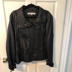 Kennith Cole Black Leather Jacket